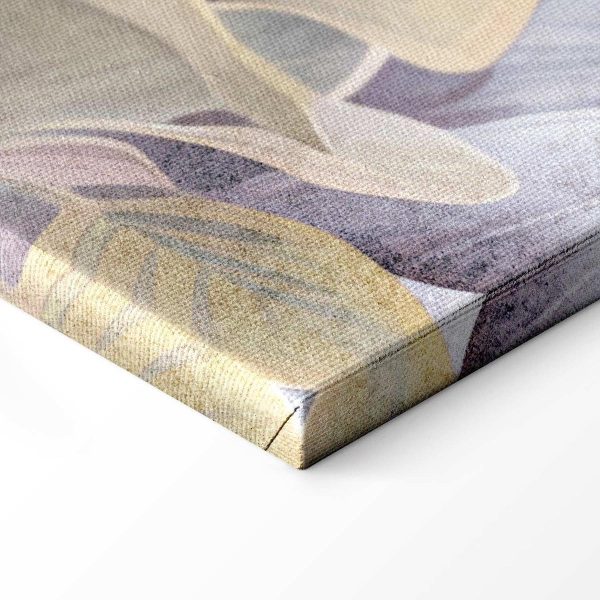 Tableau - Heron wading in a pond - illustration in bright colours