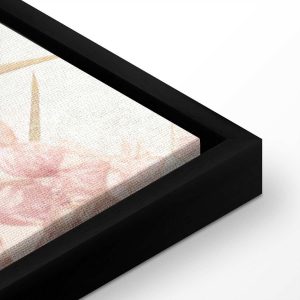 Tableau - Heron wading in a pond - illustration in bright colours