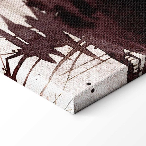 Tableau - Herons painted with ink