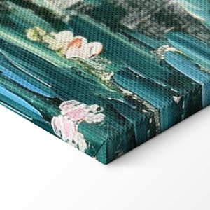 Tableau - Impressionist bridge - painting of a bridge against a picturesque background