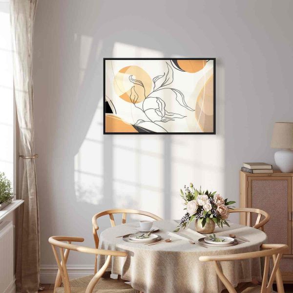 Tableau - Landscape with a leaf