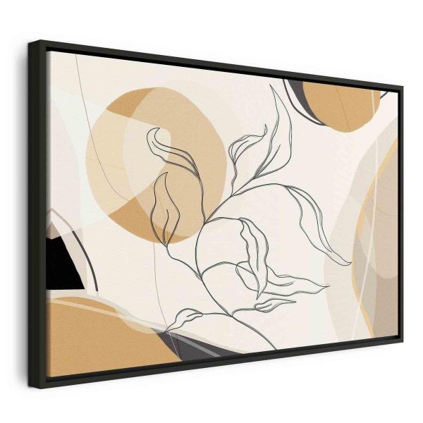 Tableau - Landscape with a leaf