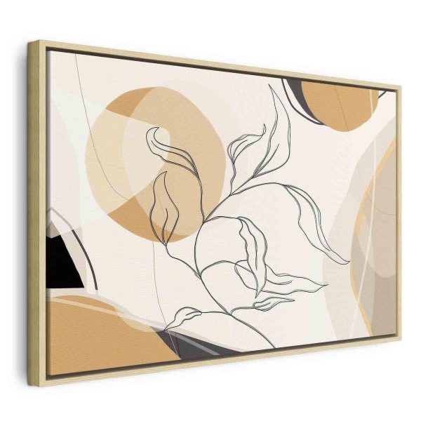 Tableau - Landscape with a leaf