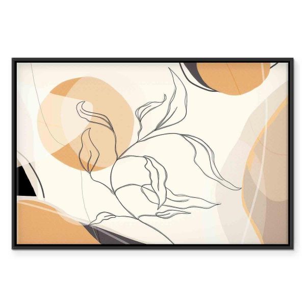 Tableau - Landscape with a leaf