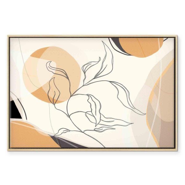 Tableau - Landscape with a leaf