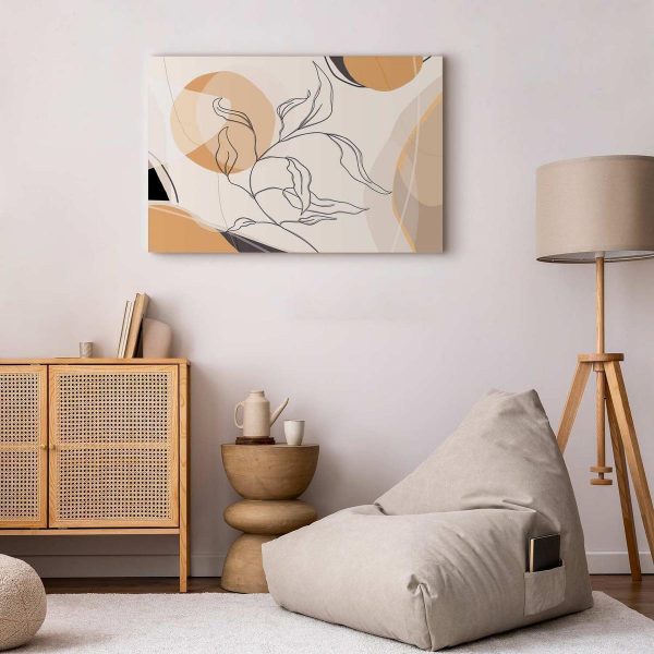 Tableau - Landscape with a leaf