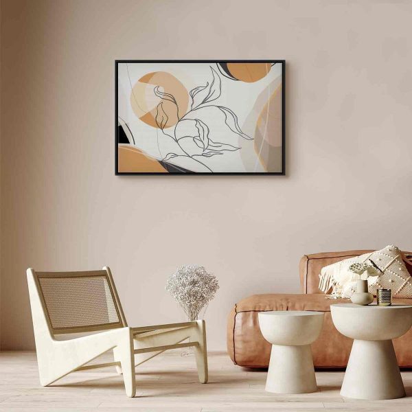 Tableau - Landscape with a leaf