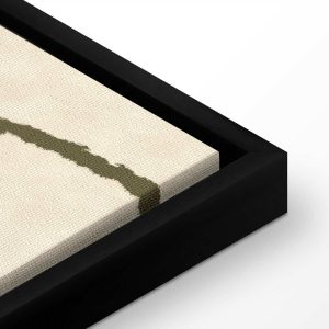 Tableau - Lines and shapes – bead labyrinth on a pale washed background