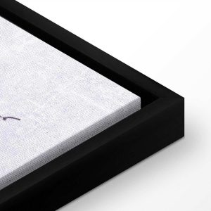 Tableau - Majestic flight - a crane in flight in monochrome