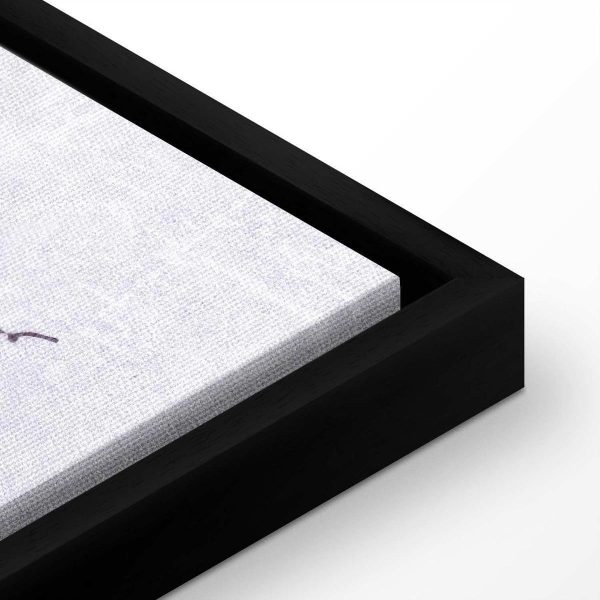 Tableau - Majestic flight - a crane in flight in monochrome