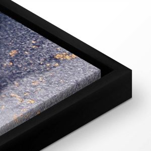 Tableau - Marble and navy blue – abstract textured pattern inspired by the starry sky