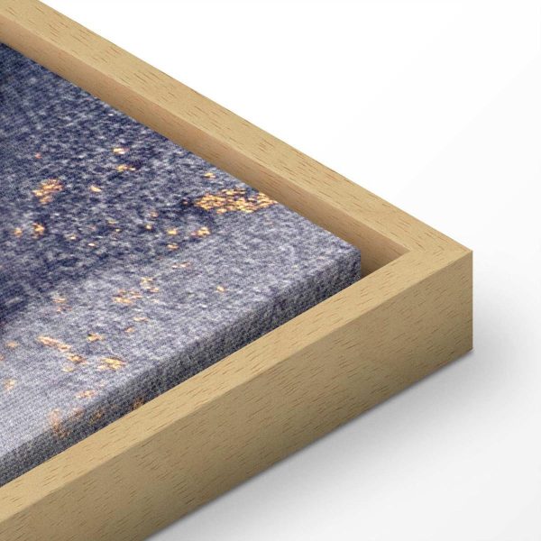 Tableau - Marble and navy blue – abstract textured pattern inspired by the starry sky