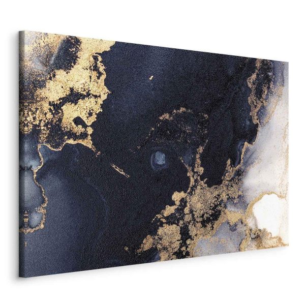 Tableau - Marble and navy blue – abstract textured pattern inspired by the starry sky Tableau - Marble and navy blue – abstract textured pattern inspired by the starry sky