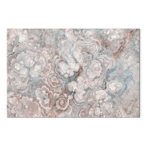 Tableau - Marble flowers – natural stone structure in pastel colours