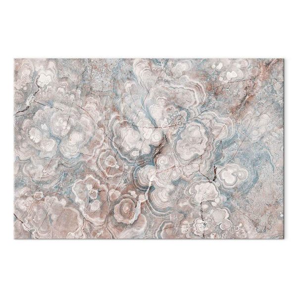 Tableau - Marble flowers – natural stone structure in pastel colours
