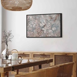 Tableau - Marble flowers – natural stone structure in pastel colours
