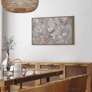 Tableau - Marble flowers – natural stone structure in pastel colours