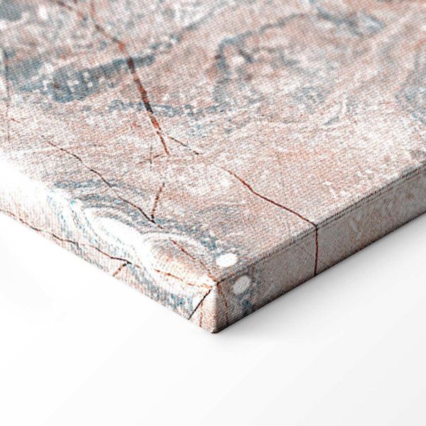 Tableau - Marble flowers – natural stone structure in pastel colours