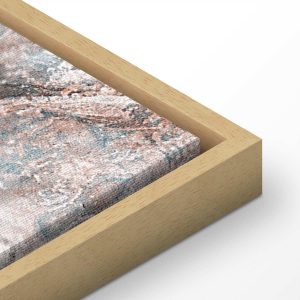 Tableau - Marble flowers – natural stone structure in pastel colours