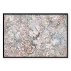 Tableau - Marble flowers – natural stone structure in pastel colours