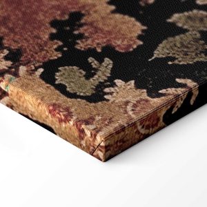 Tableau - Mediterranean landscape - old tapestry with a hill and a lake