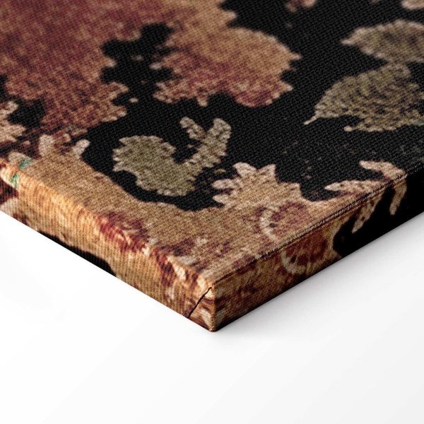 Tableau - Mediterranean landscape - old tapestry with a hill and a lake