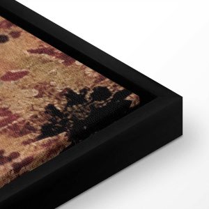 Tableau - Mediterranean landscape - old tapestry with a hill and a lake