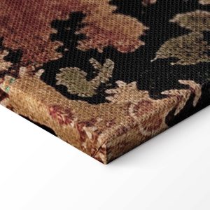 Tableau - Mediterranean landscape - old tapestry with a hill and a lake