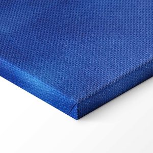 Tableau - Modern impressionism - night landscape of a lake with a floating boat