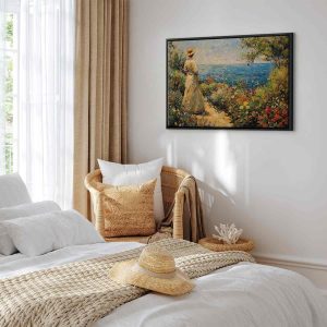 Tableau - Nostalgic impression - a pensive woman contemplating