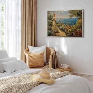 Tableau - Nostalgic impression - a pensive woman contemplating