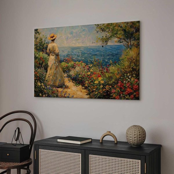 Tableau - Nostalgic impression - a pensive woman contemplating