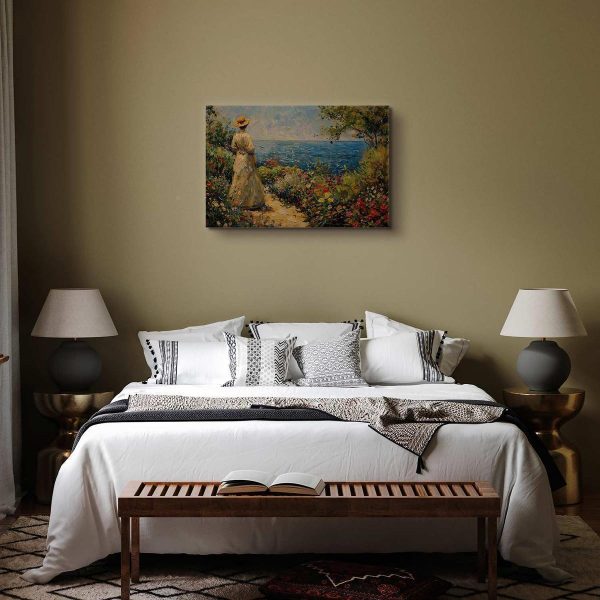 Tableau - Nostalgic impression - a pensive woman contemplating