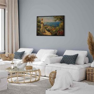 Tableau - Nostalgic impression - a pensive woman contemplating