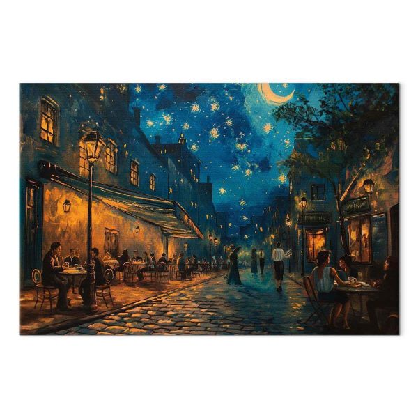 Tableau - Paris street – a painting inspired by Vincent van Gogh's style