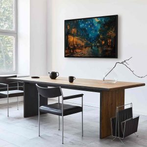 Tableau - Paris street – a painting inspired by Vincent van Gogh's style