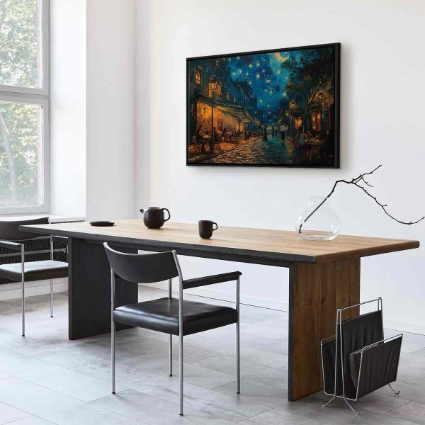 Tableau - Paris street – a painting inspired by Vincent van Gogh's style