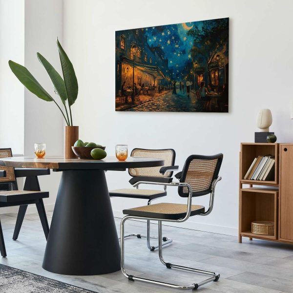 Tableau - Paris street – a painting inspired by Vincent van Gogh's style