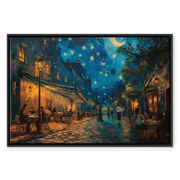 Tableau - Paris street – a painting inspired by Vincent van Gogh's style