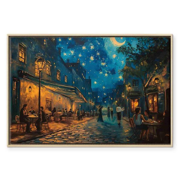 Tableau - Paris street – a painting inspired by Vincent van Gogh's style