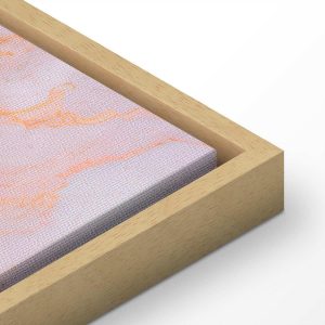 Tableau - Pastel stones - pink and blue structures on a marble base