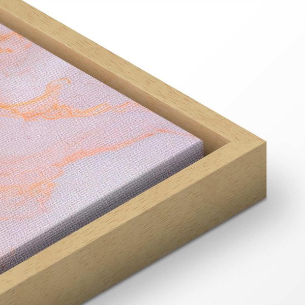 Tableau - Pastel stones - pink and blue structures on a marble base