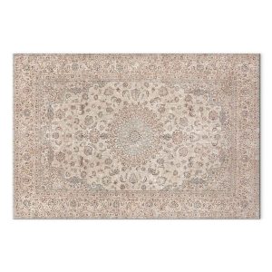 Tableau - Sand carpet - worn Persian carpet with rich decorative motifs