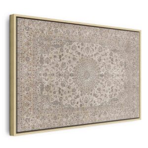 Tableau - Sand carpet - worn Persian carpet with rich decorative motifs