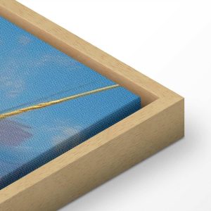 Tableau - Seascape – wildflowers and a view of the rough sea