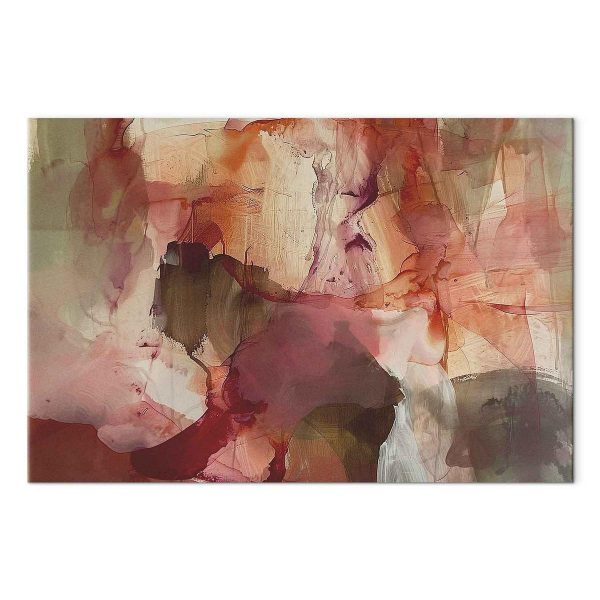 Tableau - Spring composition – transparencies and forms in watercolor style