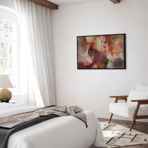 Tableau - Spring composition – transparencies and forms in watercolor style