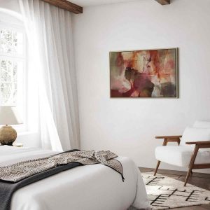 Tableau - Spring composition – transparencies and forms in watercolor style