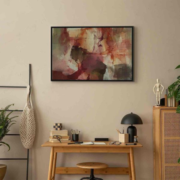 Tableau - Spring composition – transparencies and forms in watercolor style