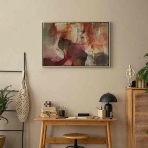 Tableau - Spring composition – transparencies and forms in watercolor style